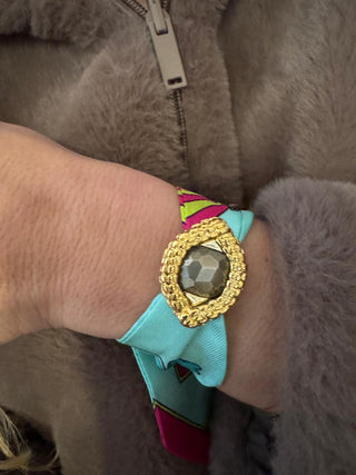 Oeil De Caiman Pyrite Cuff