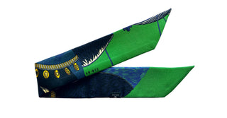 Soleil Cuff And Cerf Boheme-Green Ribbon