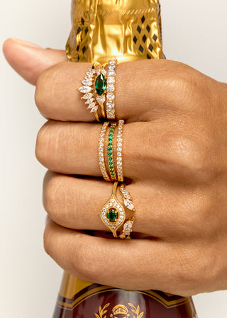 RING - GREEN MAJESTIC EYE
