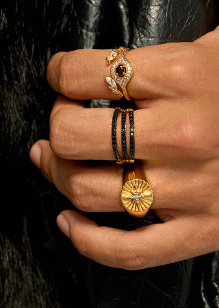 RING - BLACK MAJESTIC EYE