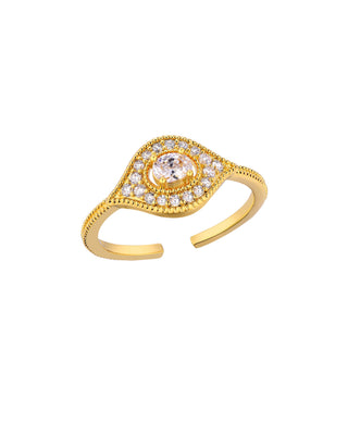 RING - WHITE MAJESTIC EYE