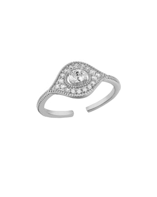 RING - WHITE MAJESTIC EYE