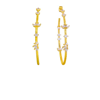 Earrings - Magnolia Hoops