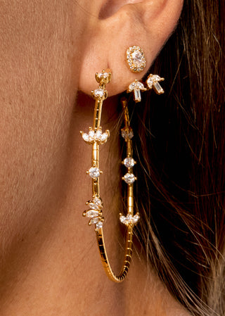 Earrings - Magnolia Hoops