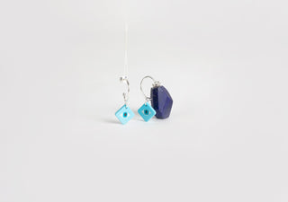 Tweyes Square Earrings Silver