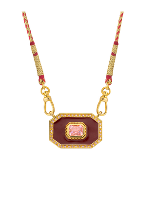 Necklace - Burgundy Yucatan Or