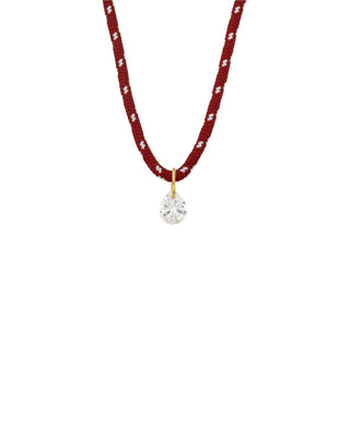 Necklace - Burgundy Pear