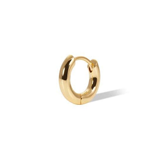 Single earring Simple Huggie 8Mm 925 Strl Slvr 2,09 Gr Gold Plate