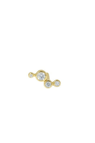 Scatter Gold Vermeil Stud