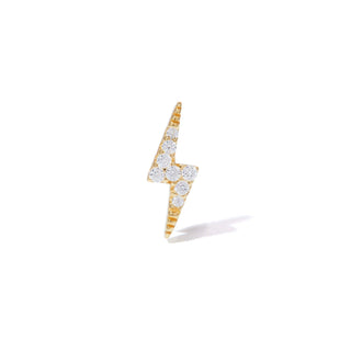 Single Earring Bolt Gold Vermeil Stud (Ball Screw)