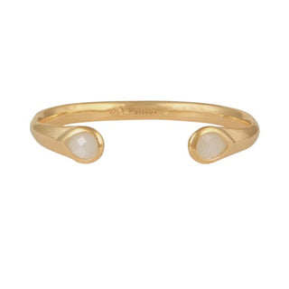 Saint Germain bracelet gold - White Mother-of-pearl
