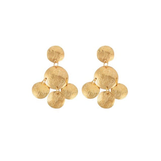 Sequin Diva Earrings Gold