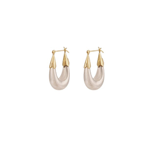 Ecume Earrings Small Size Bicolor