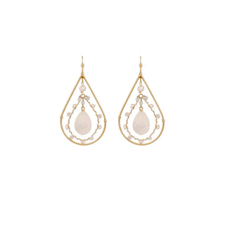 Orphee earrings mini - Withe Mother-of-pearl