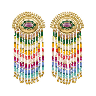Nueva Clip Multicolor Earrings