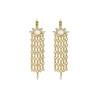 WHITE MONROE  EARRINGS