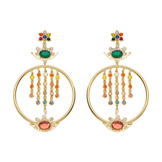 Multicolor Dynasty Earrings