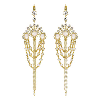 WHITE GHABRO EARRINGS