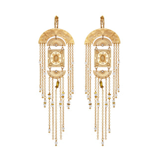 CLAY EARRINGS GOLD
