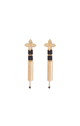 Earrings Alabaster Black