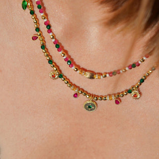 Necklace Sherazad Emeraude
