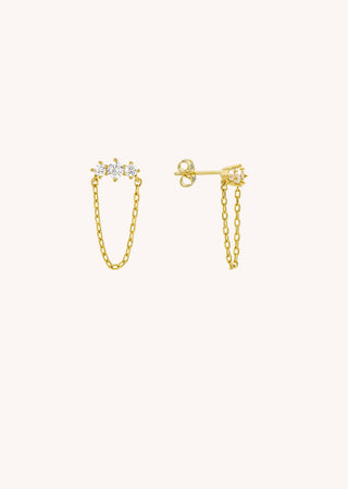 Earrings - Trilogy Chain