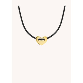 NECKLACE - BLACK CORAZON Or