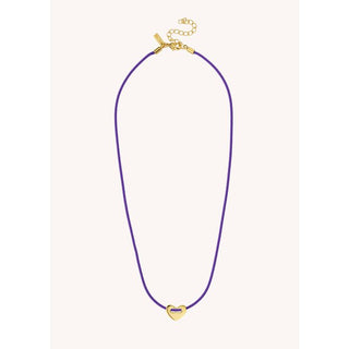 NECKLACE - PURPLE CORAZON Or