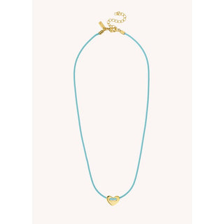 Necklace - Turquoise Corazon Or