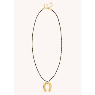 Necklace - Gold Horseshoe Or