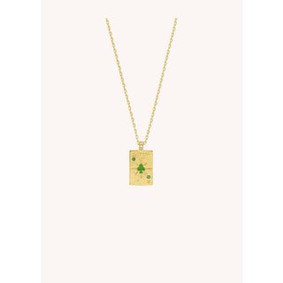Necklace - Ace Of Clubs Or