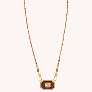 Necklace - Burgundy Yucatan Or