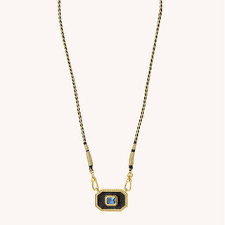 Necklace - Black Shiny Yucatan Or