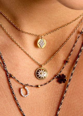 Necklace - Gold Flower Or