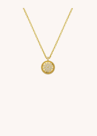 Necklace - Gold Flower Or