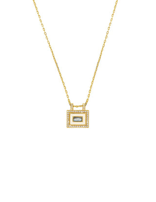 Necklace - Ivory Labradorite El Paso by Mya Bay jewelry available at Fashionbox Lebanon and UAE