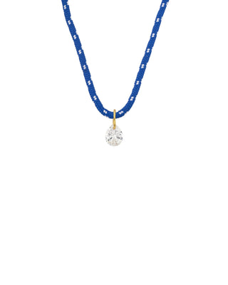 Necklace - Blue Pear