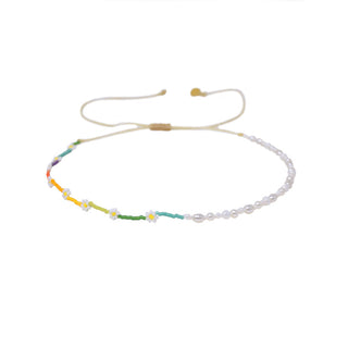 Pearly Flower Necklace