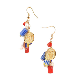 Pearly Hamsa Earrings
