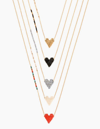 Heartsy Necklace Black