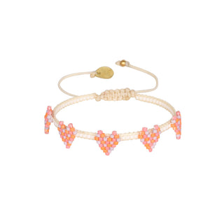 Multi Heart Row 2.0 Bracelet Multicolor