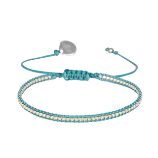 Neon Row Bracelet Silver & Blue