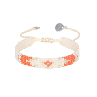 Peeky Bracelet Red & Silver