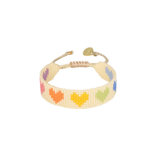 Rainbow Hearts Bracelet