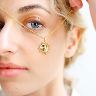 Gold Sun Sharp Pendant
