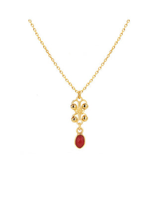 Farah necklace red