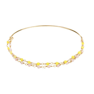 Bracelet Demi Jonc Inde Jaune/ -