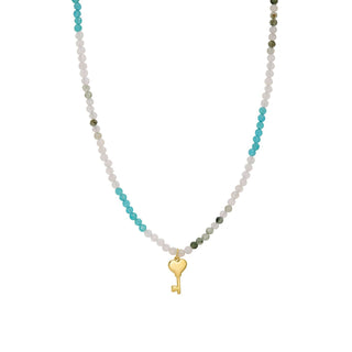 Rainbow Key Necklace