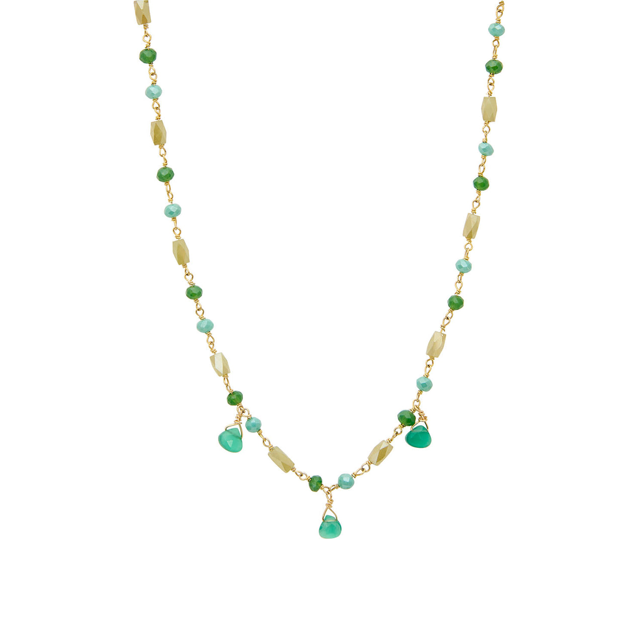 GREEN ANDROMACHE NECKLACE