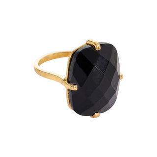 Rectangle Ring Black Onyx